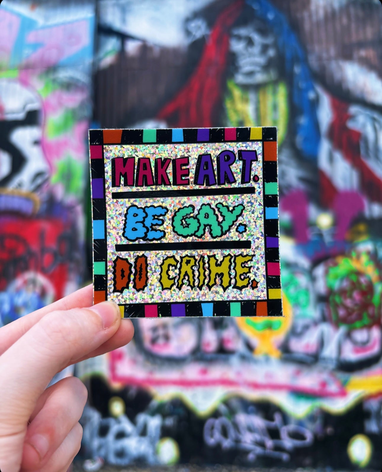 Art Gay Crime Sticker