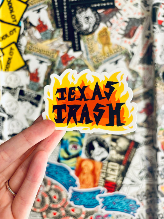 Texas Trash Sticker