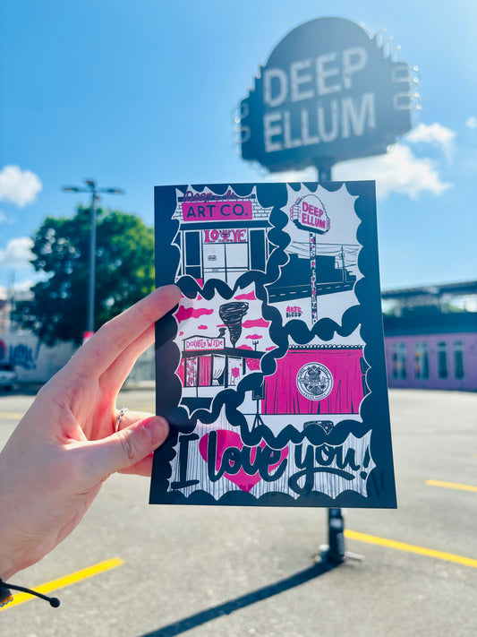 Deep Ellum Icons Print