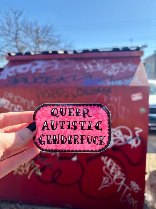 Queer Autistic Genderfuck Sticker